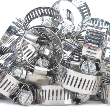 LTWFITTING  14-27mm Stainless Steel 316 Hose Clamp, Adjustable Worm Gear Clamps for Automotive Radiator Fuel Line Plumbing Intercooler and Mechanical Applications (Pack of 1500)